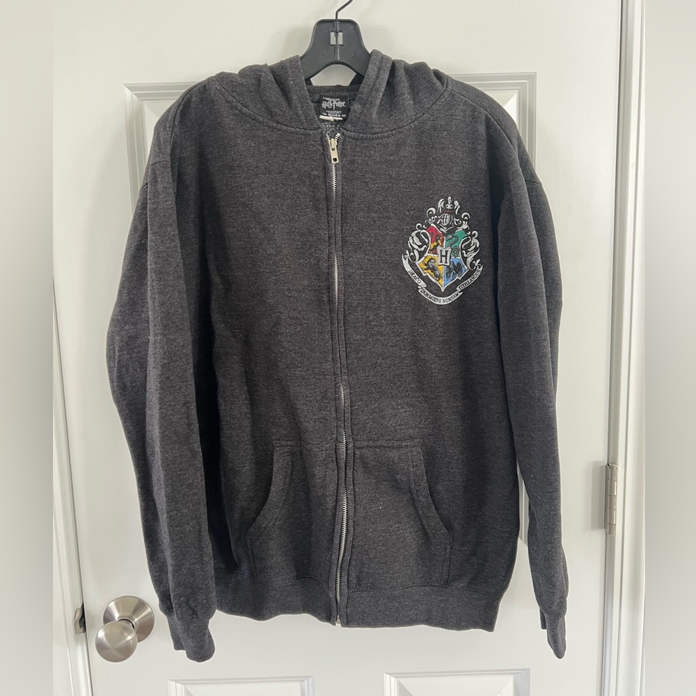 Warner Bros. Harry Potter Charcoal Hogwarts Crest Hoodie